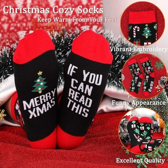 2 For $20  Christmas Gift Box Set – Ready to Gift Festive Pouch, Socks & More - Picture 3 of 6